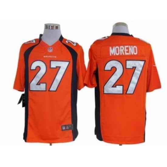 Nike Denver Broncos 27 Knowshon Moreno orange Limited NFL Jersey